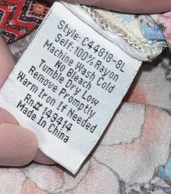 Johnny Was XL Patchwork Floral Kimono Cardigan Soft & Flowy Wrap Jacket Top Johnny Was