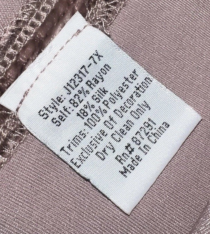 Johnny Was 1X Dusty Rose Pink Velvet Tunic Top Blouse Flutter Sleeve Embroidered Johnny Was