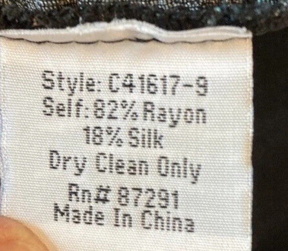 Johnny Was 3X Plus Black & Red Velvet Kimono Wrap Floral Cardigan Jacket Johnny Was