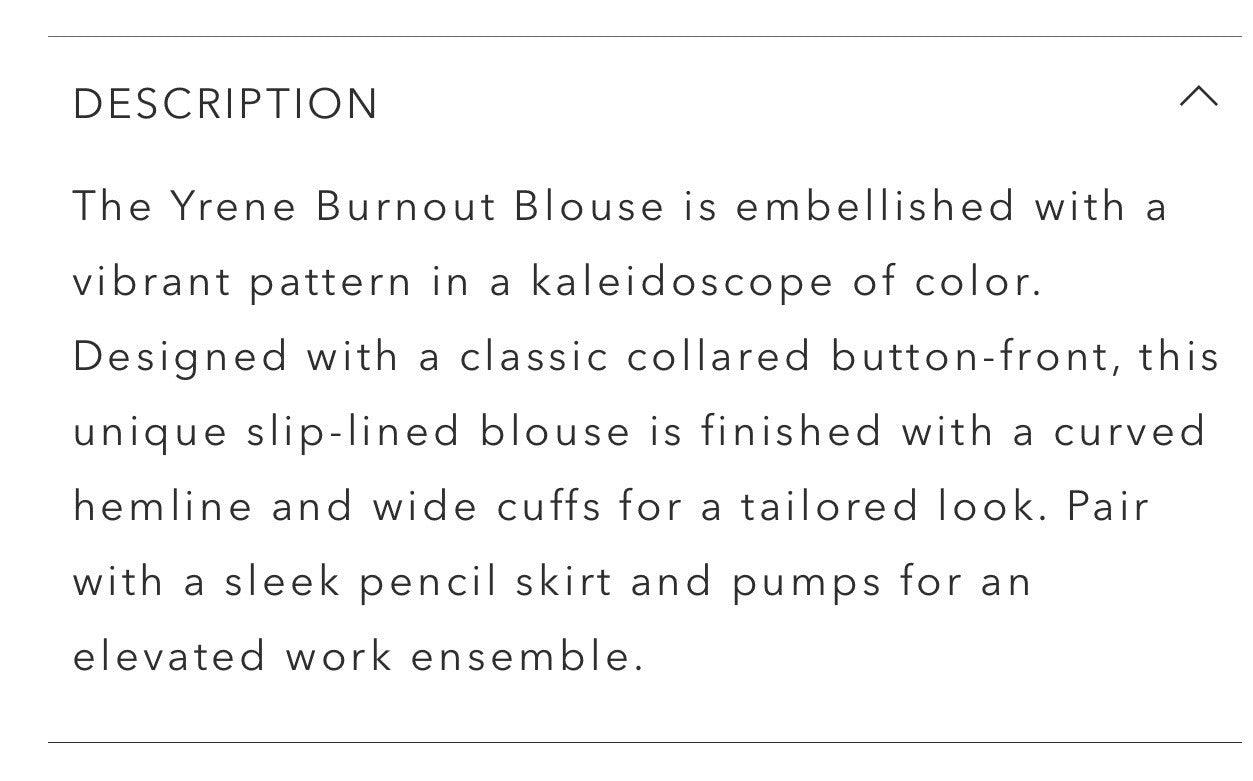 Johnny Was XXL Burnout Silk & Velvet Blouse Pink & Red Button Up Tunic Top BOHO Johnny Was