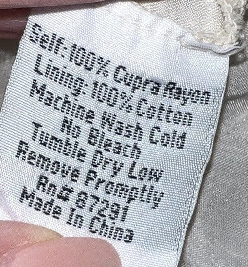 Johnny Was 2X Ivory Maxi Dress Silky Embroidery & Lace Kimono BOHO Beach Wedding Johnny Was