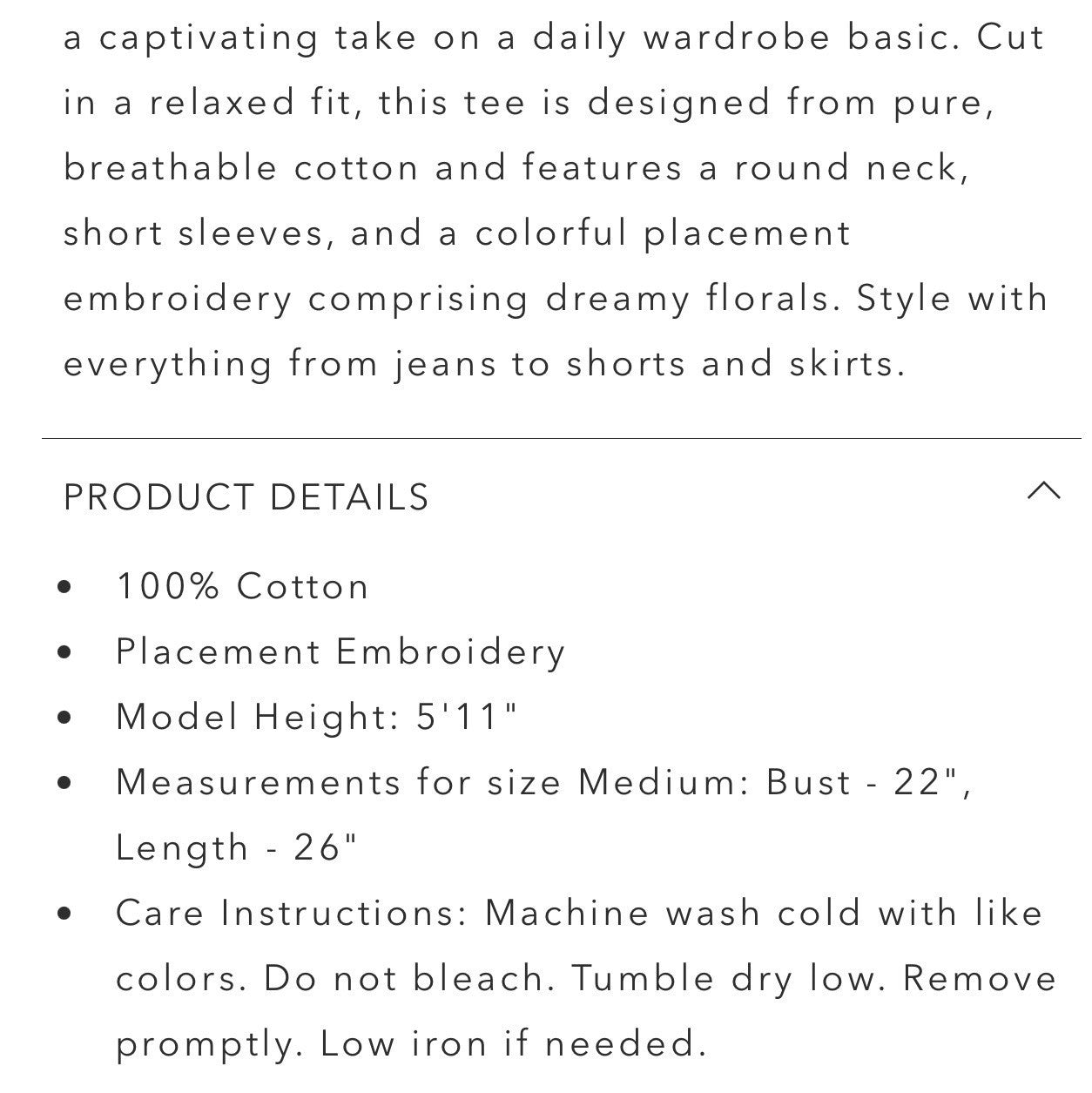 Johnny Was S Small Pink Cap Sleeve Tee T-Shirt Embroidered Bohemian *FLAWS* READ Johnny Was