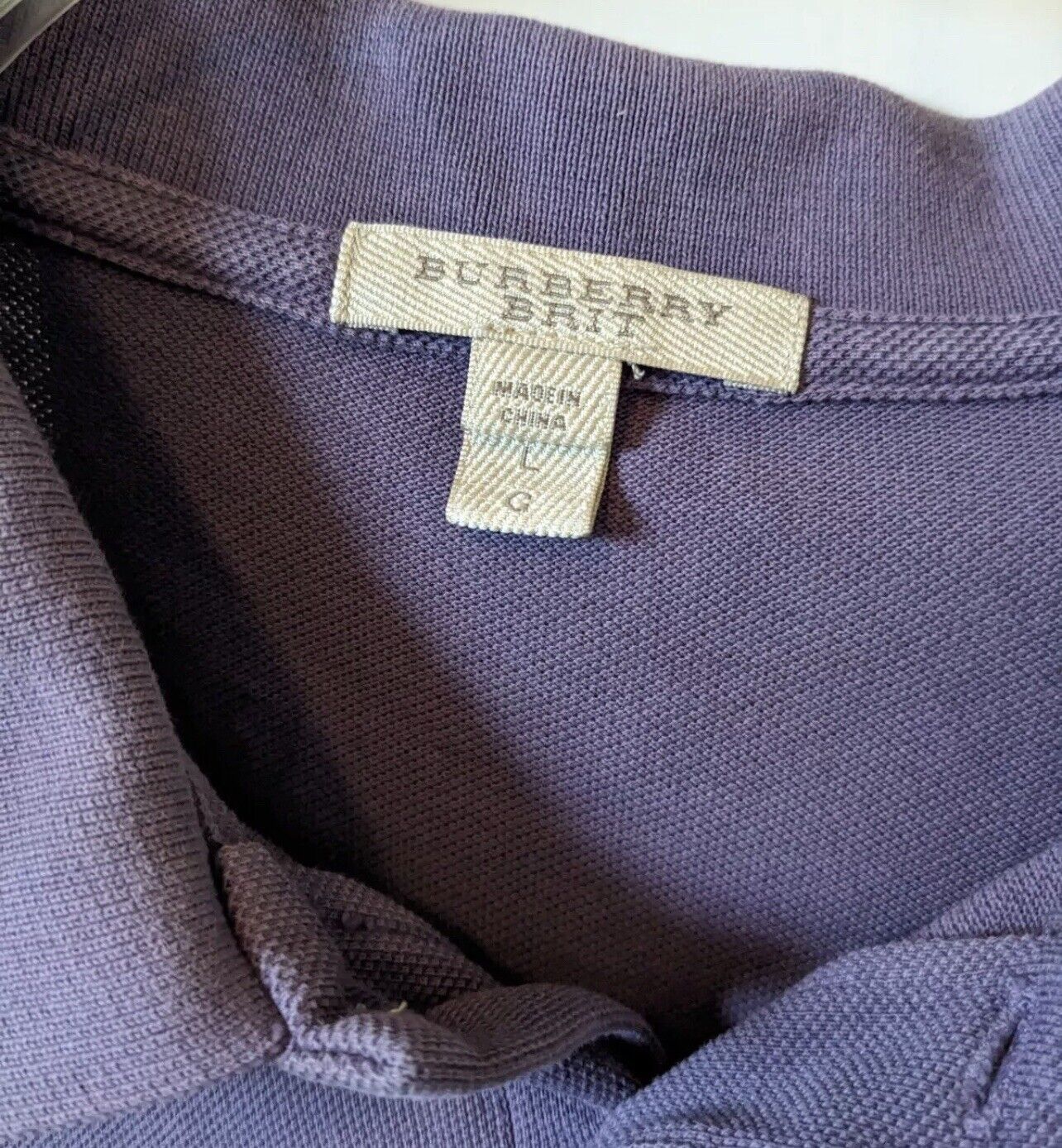 Burberry Brit Purple wash Polo size L - MUST GO THIS WEEK!