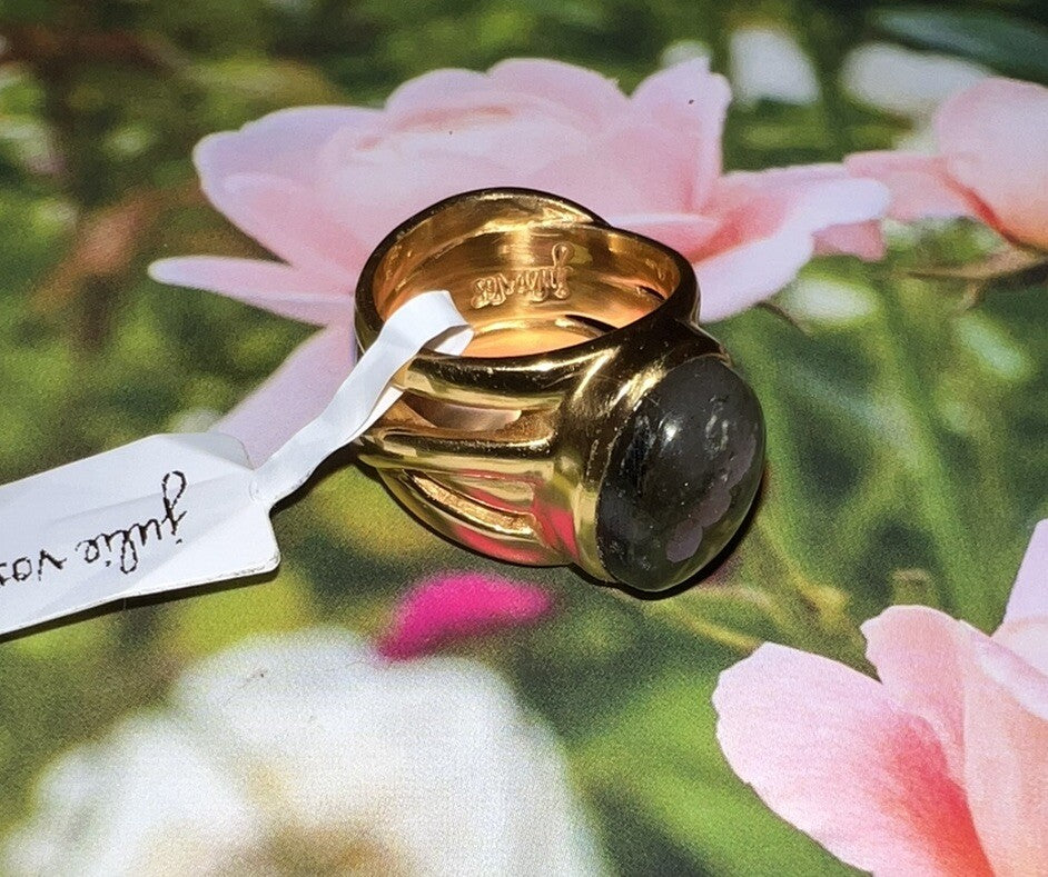 Julie Vos Sz 5 Labradorite & 24k Gold Plated Ring Julie Vos
