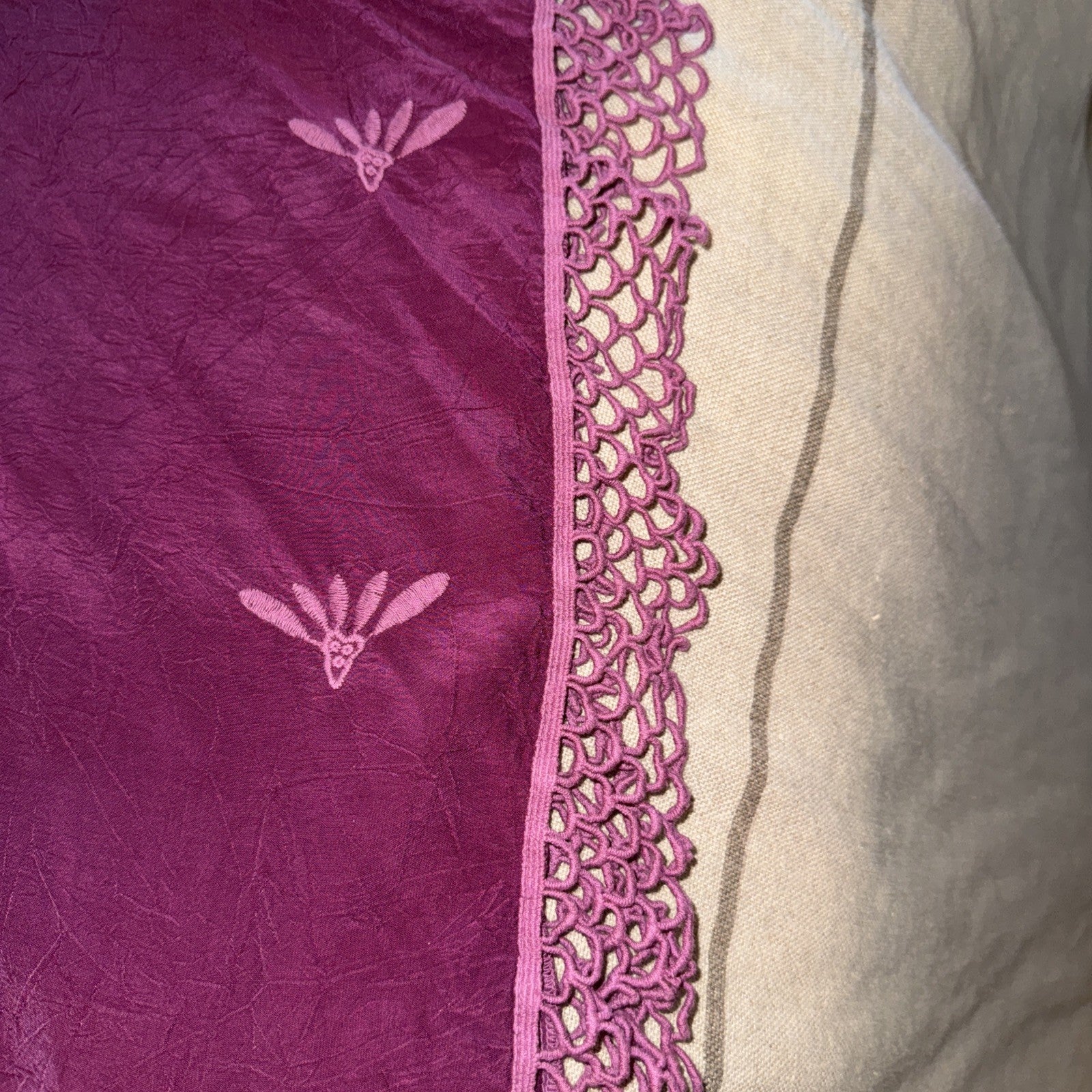 Johnny Was 3X Plus Fushia Pink Tunic Top Peasant Blouse Lightweight Cool Shirt Johnny Was