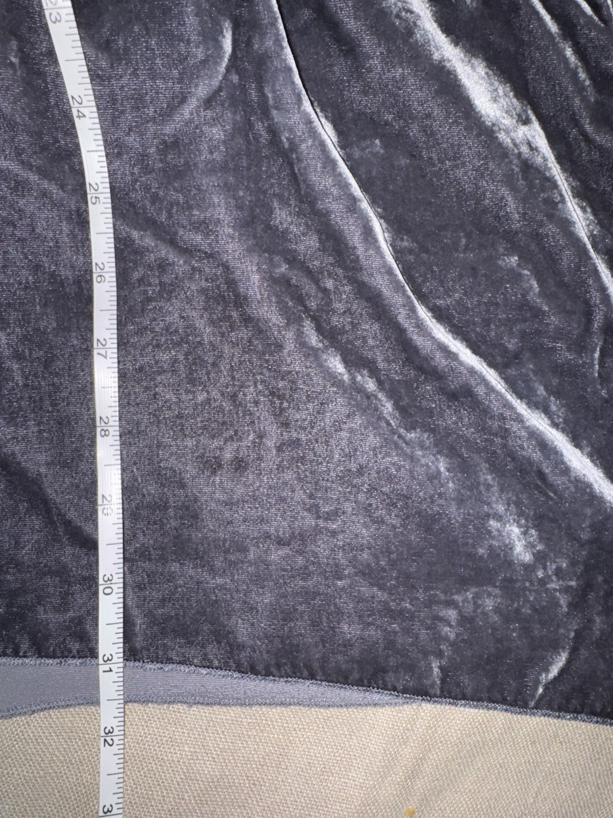 Johnny Was L Large Grey Velvet Tunic Top Blouse  Tonal Embroidery Shirt Johnny Was