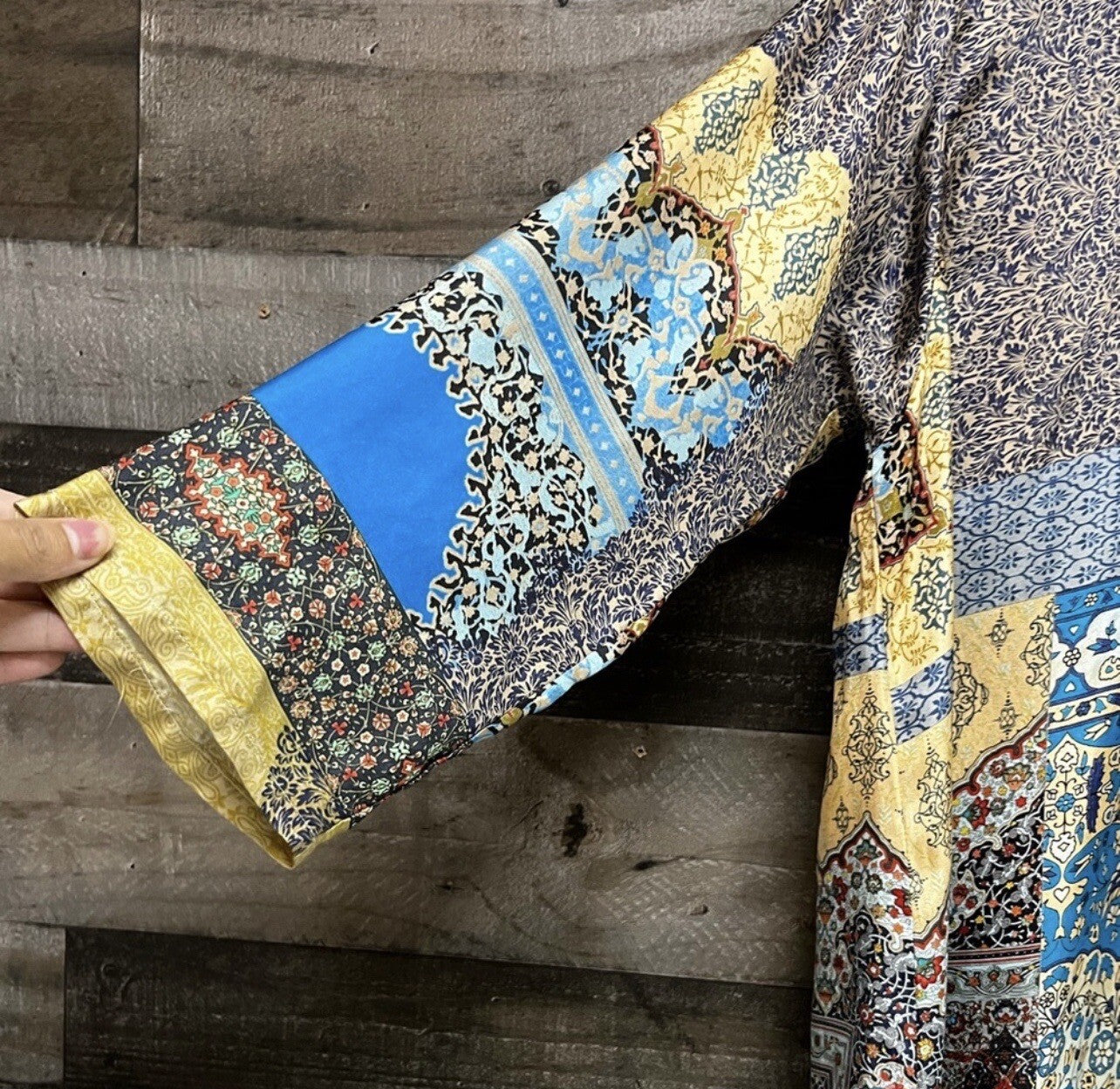 Johnny Was 100% Silk Tunic Top Blouse Or Mini Dress Sz M Medium Beautiful Cond Johnny Was