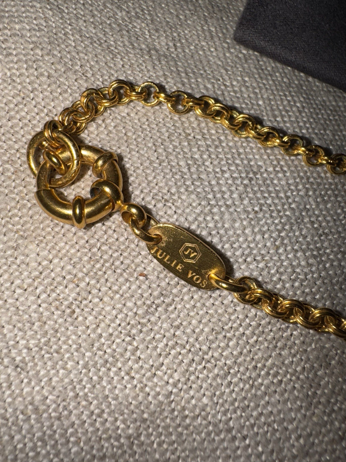 Julie Vos India Elephant Pendant Long Necklace 34” 24K Gold Plated Indian Julie Vos