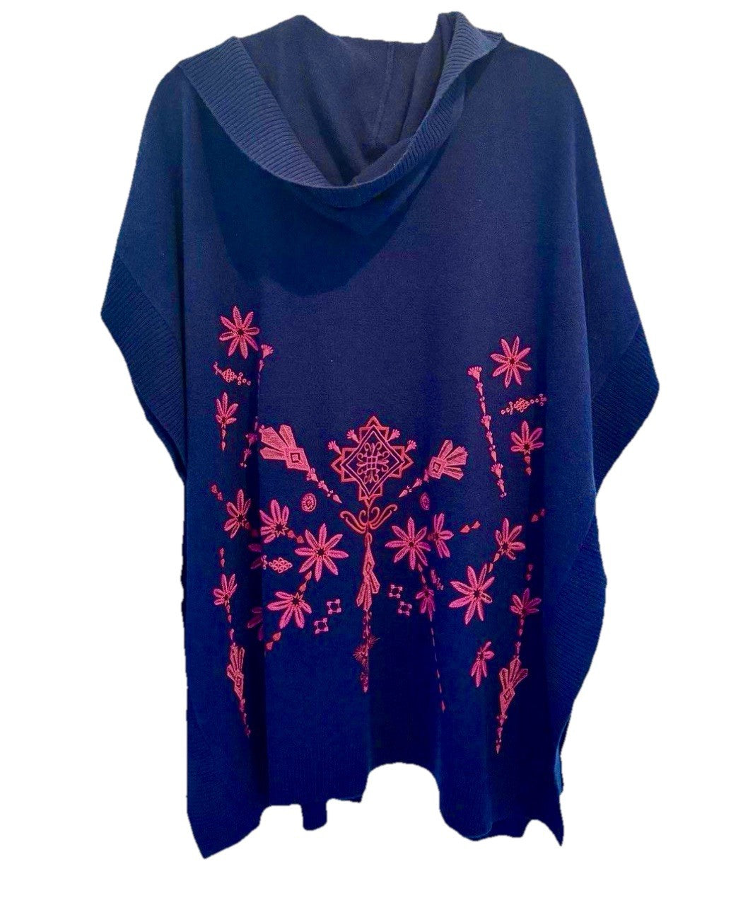 Johnny Was O/S Cashmere Hooded Poncho Wrap Cape Shawl Cardigan One Size $528 Ret Johnny Was