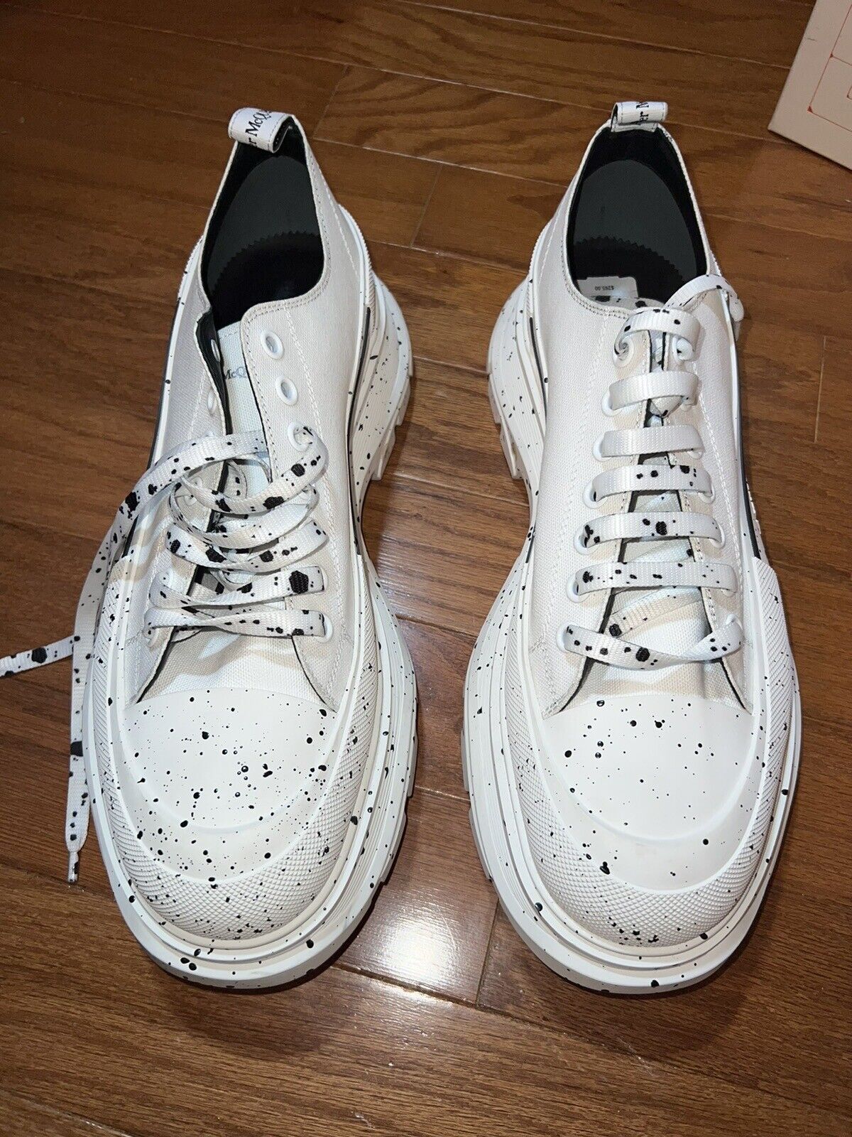 Alexander McQueen Tread Slick Speckled Sneakers  Retail $720 sz 49 US 16 2