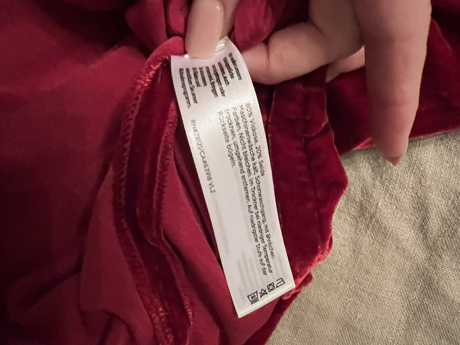 Eileen Fisher Red Velvet MIDI Dress Beautifully Soft L Large  MSRP $398 Eileen Fisher