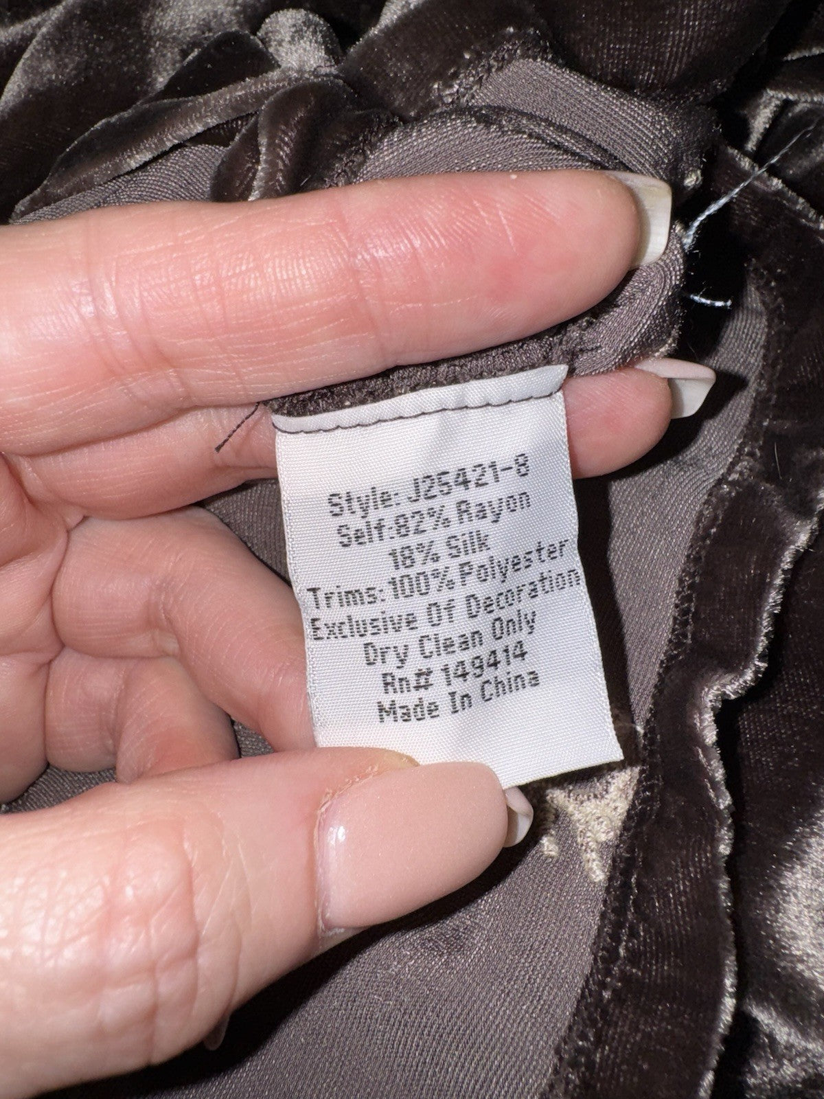 Johnny Was XXL Brown Velvet Heavily Embroidered Tunic Top BOHO Mini Dress Johnny Was