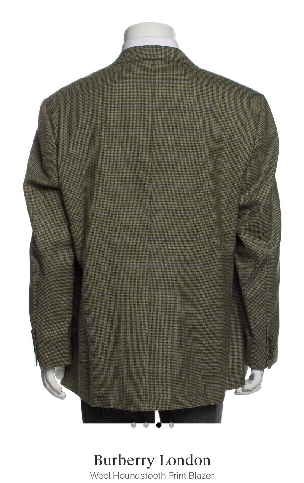 Burberry Mens Houndstooth Blazer Great Condition Coat Sports Coat Jacket XL