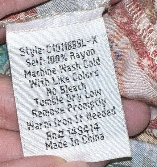 Johnny Was 1X Shift Mini Dress Tunic Top Lightweight Cool Soft Patchwork Johnny Was