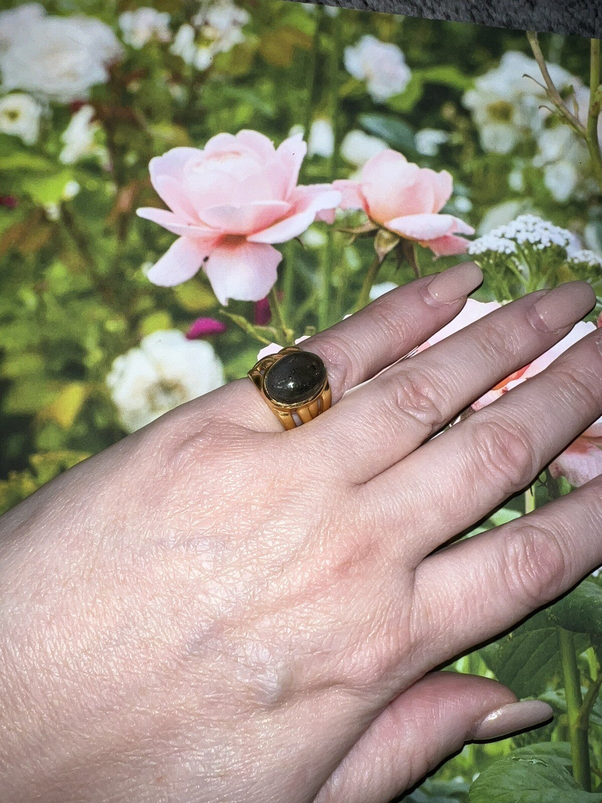 Julie Vos Sz 5 Labradorite & 24k Gold Plated Ring Julie Vos