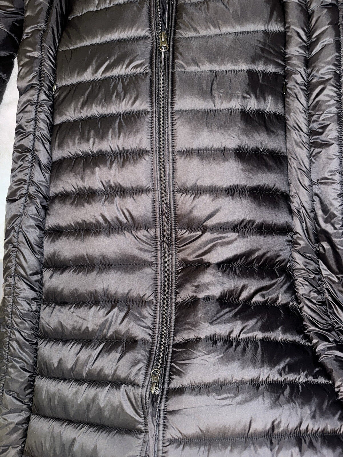 Johnny Was XL Black Puffer Coat Jacket Embroidery On Sleeves $598 Retail Johnny Was