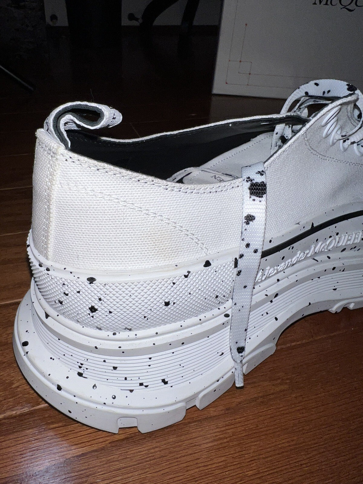 Alexander McQueen Tread Slick Speckled Sneakers  Retail $720 sz 49 US 16 4 Alexander McQueen