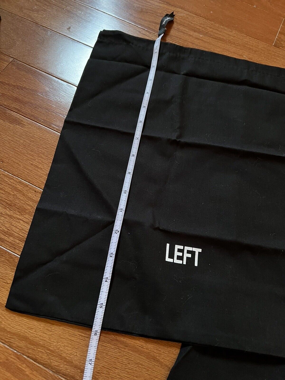 Two Piece Set Vetements Black Drawstring Dust Bags Left Right For Shoes Purses