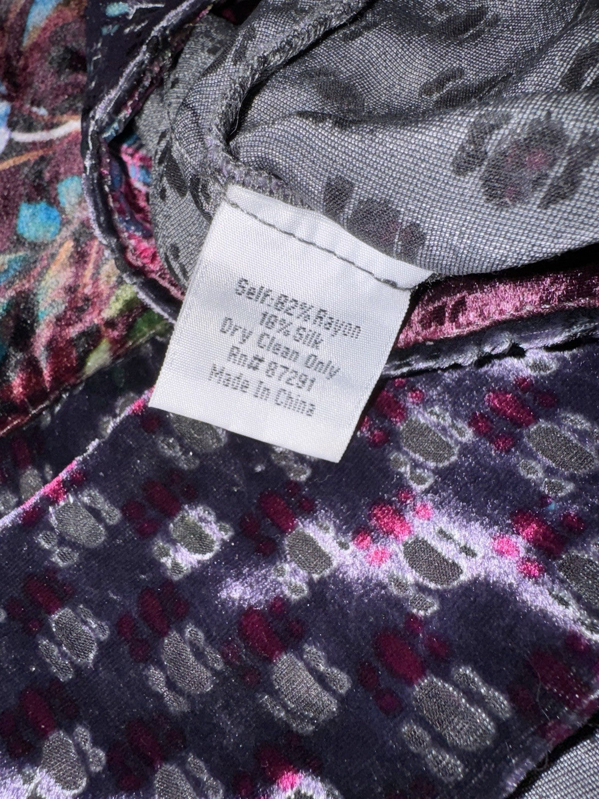 Johnny Was XXL Plus Velvet Kimono Wrap Jacket Duster Rich Colors BOHO Johnny Was