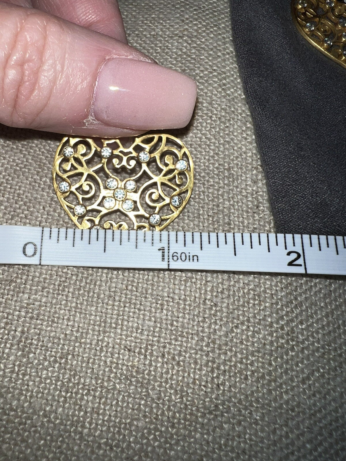 Julie Vos Heart Earrings CZ Embellished 24k Gold Plated Luxe statement Julie Vos