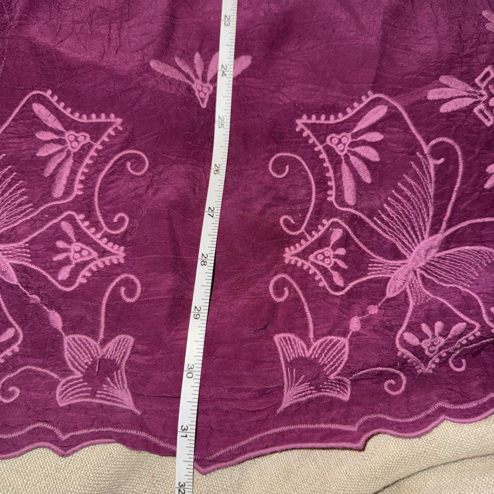 Johnny Was 3X Plus Fushia Pink Tunic Top Peasant Blouse Lightweight Cool Shirt Johnny Was