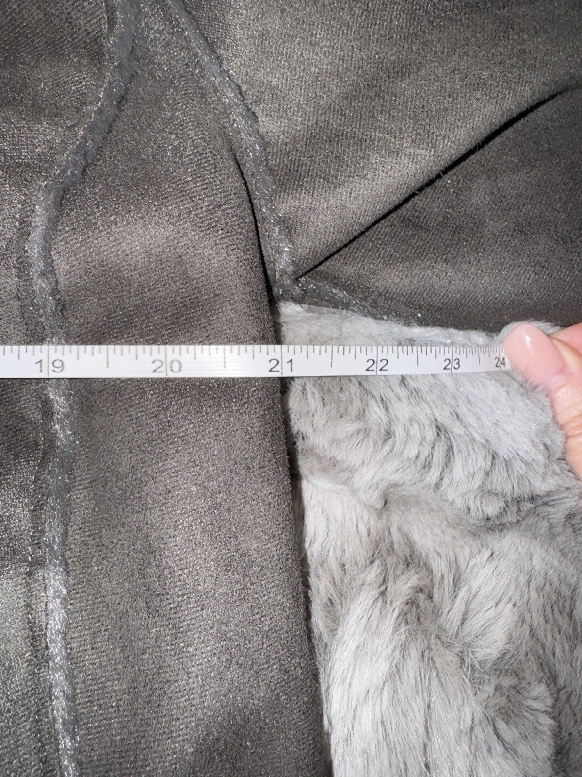 Johnny Was M Black Fuzzy Fur & Faux Suede Coat Jacket Wrap Pockets Western Johnny Was