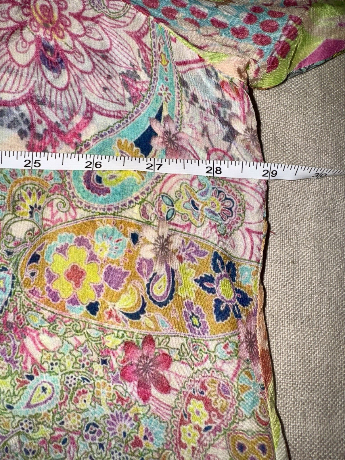 Johnny Was 3X Plus Button Up Shirt Dress Silky Tunic Kimono Patchwork Pattern Johnny Was