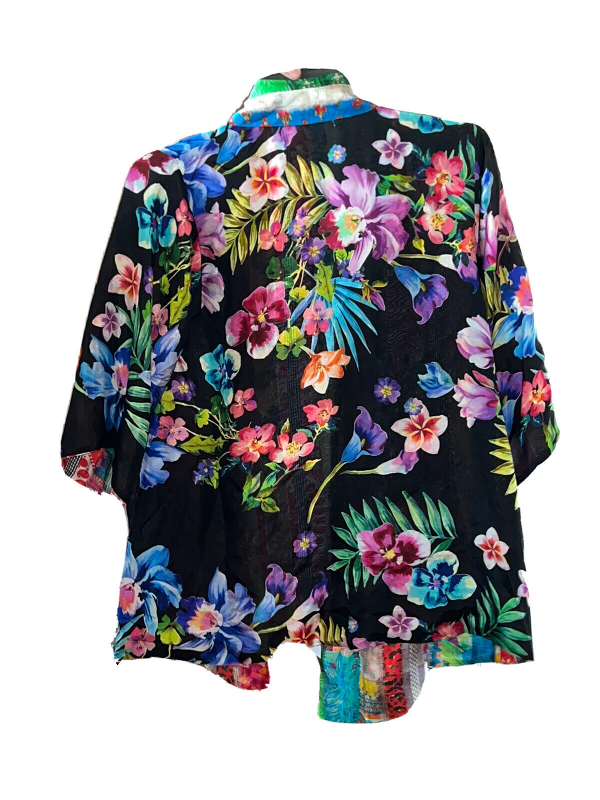 Johnny Oversized Small Silk Reversible Kimono Wrap