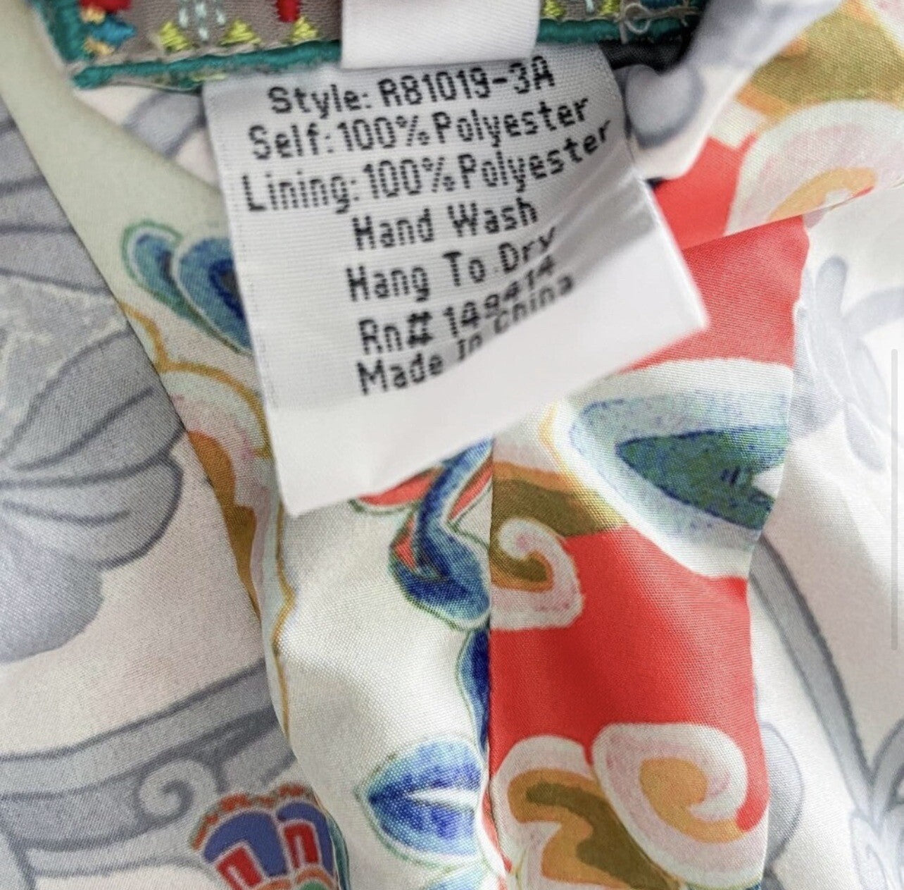 Johnny Was Reversible Raincoat Sz M Medium Rain Jacket Coat Wrap Kimono Johnny Was