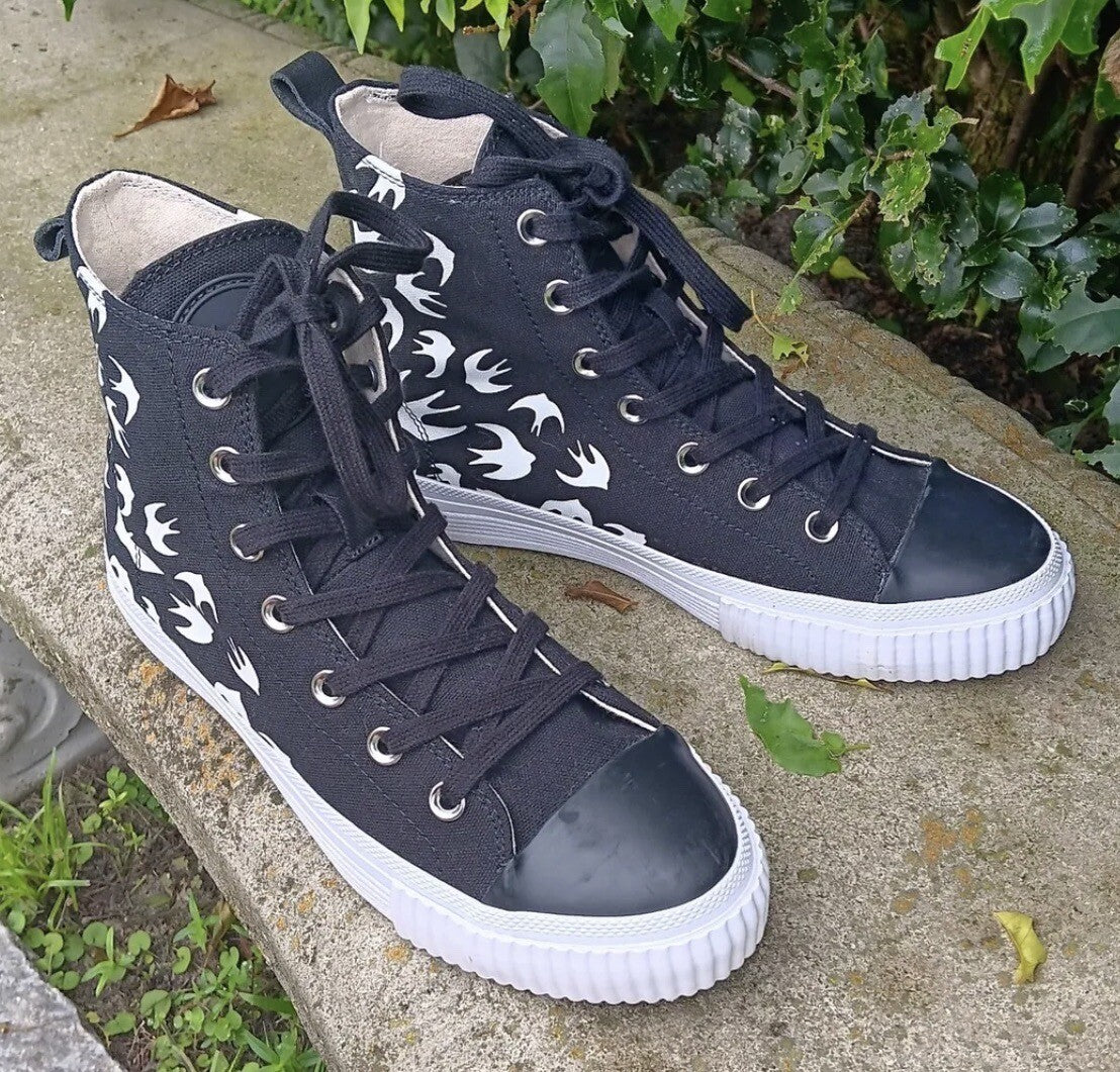 MCQ Alexander Mcqueen Swallow Vulc High Top Unisex Sneaker EU 38 / M 5 / W 7.5 McQ by Alexander McQueen