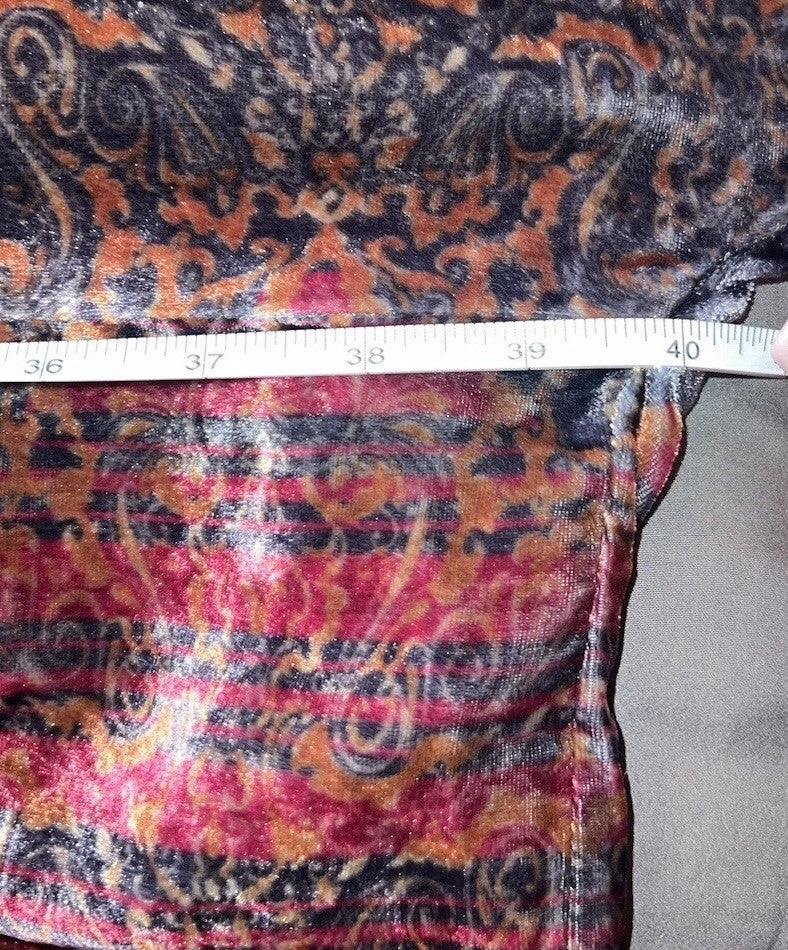 Johnny Was Black & Red Velvet Sz 3X 3XL Kimono Wrap Gorgeous Colors Johnny Was