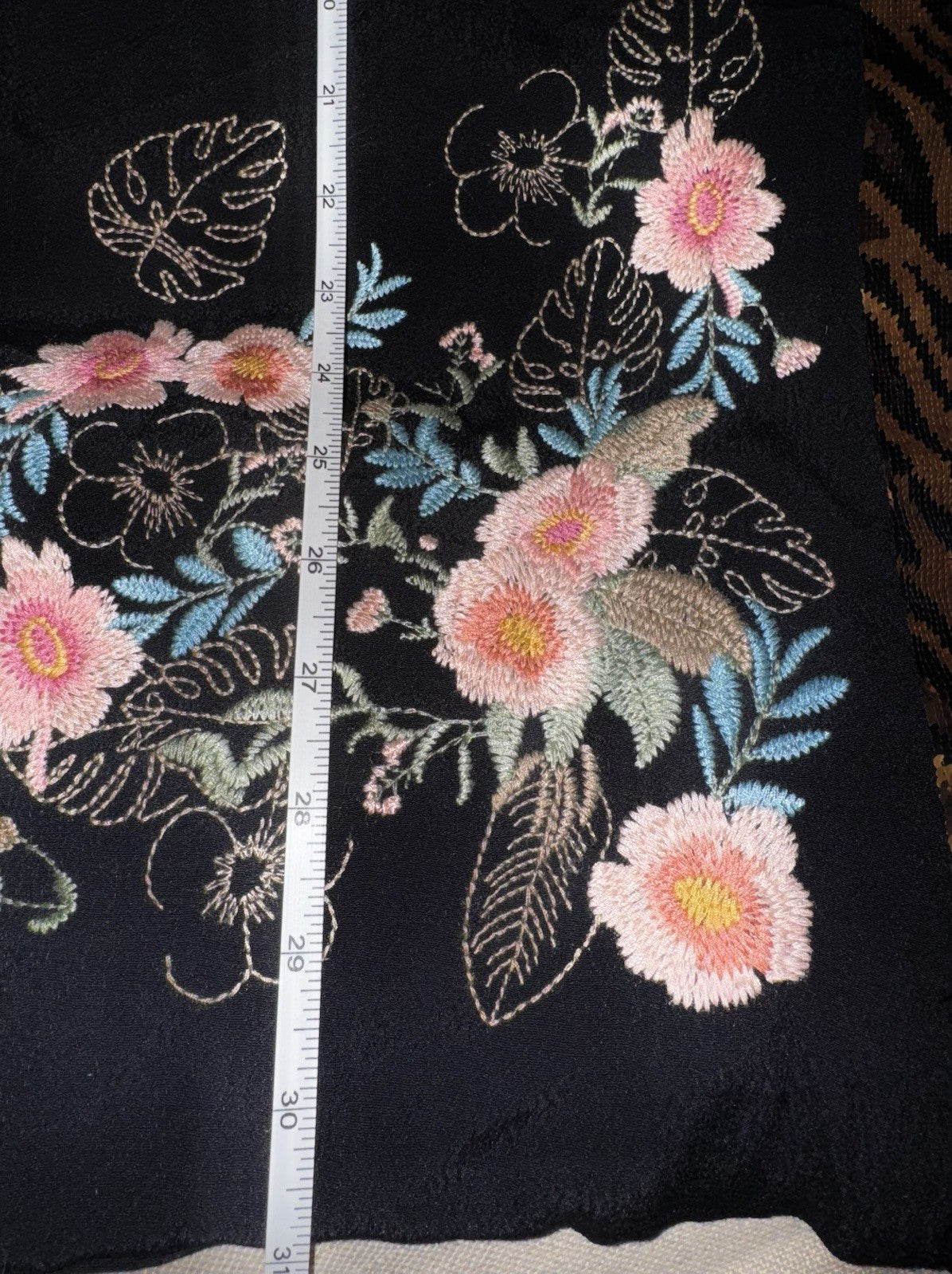 Johnny Was $490 L Large Black & Gold Sequin Kimono Jacket Tiger Silk Lined Johnny Was