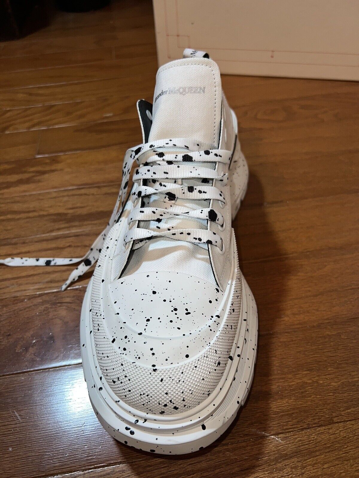 Alexander McQueen Tread Slick Speckled Sneakers  Retail $720 sz 49 US 16 2