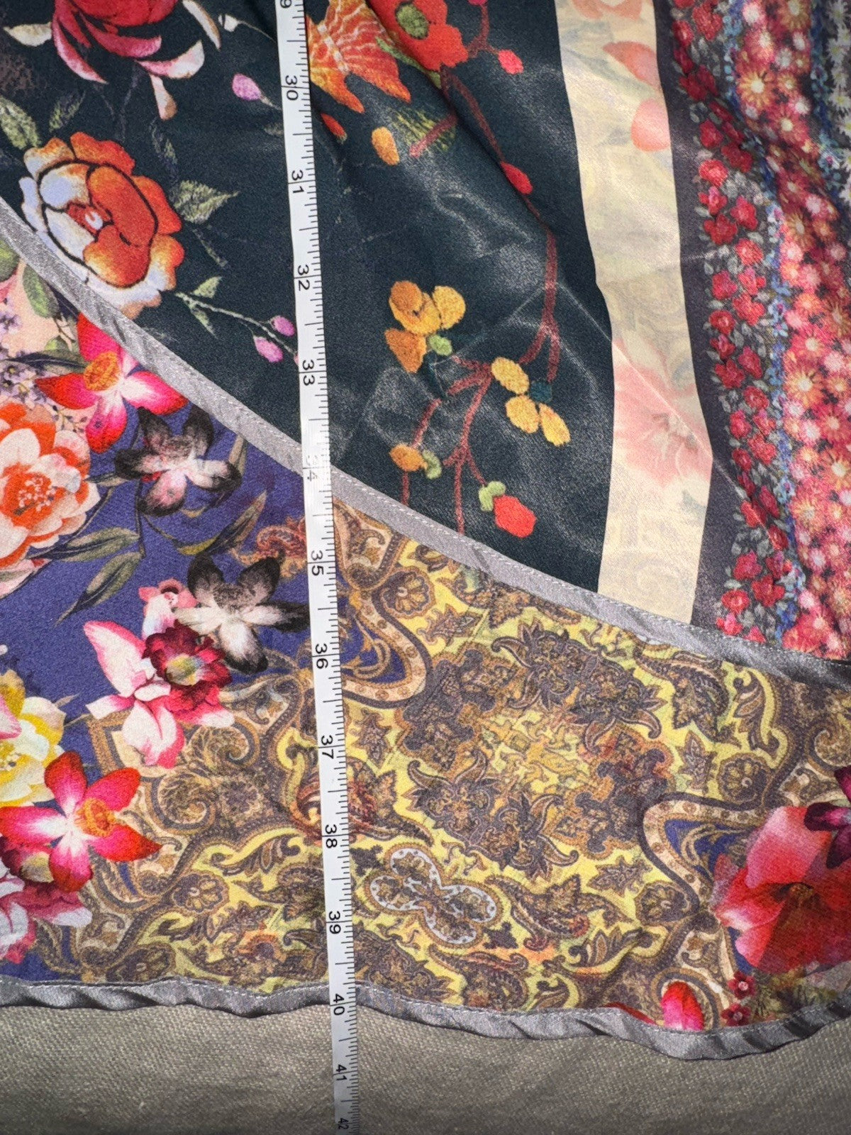 Johnny Was L Large REVERSIBLE HiLow KIMONO Duster Jacket Coat Boho Chic Johnny Was