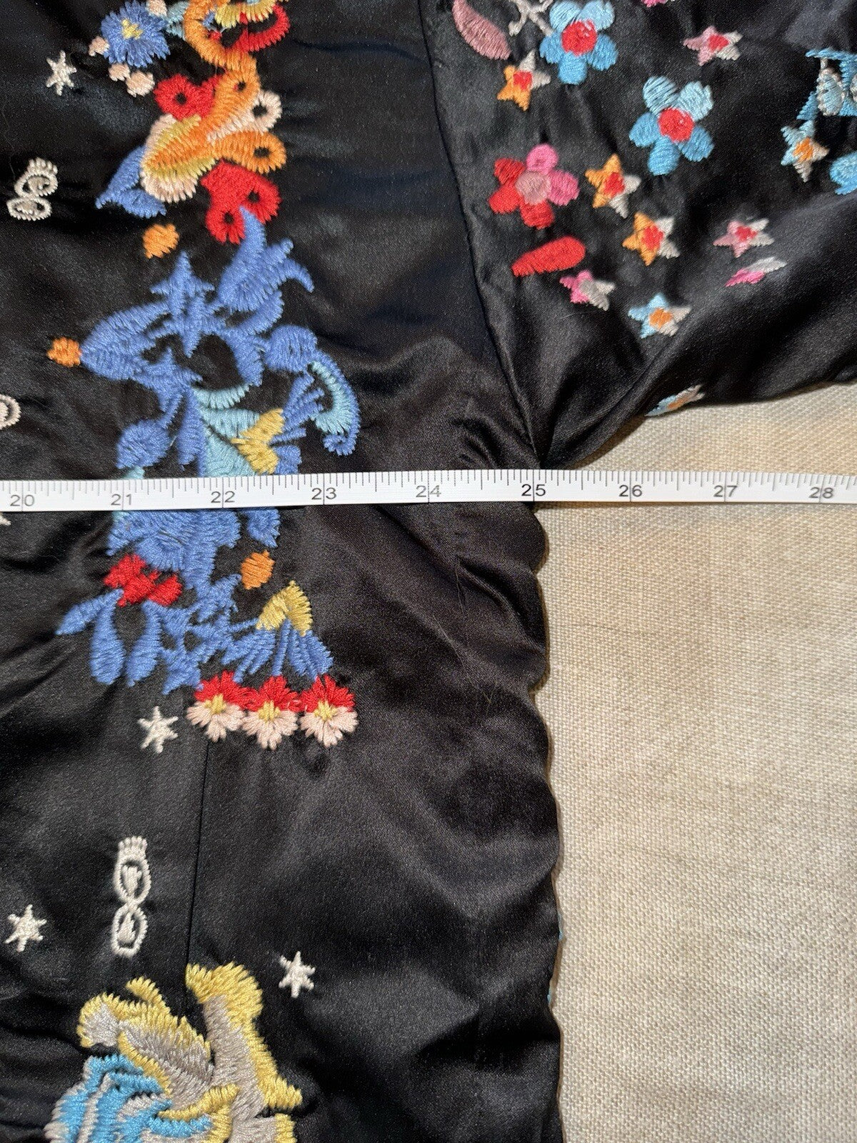 Johnny Was XL 1X Reversible KIMONO Jacket Coat Wrap Duster Embroidery STUNNING Johnny Was