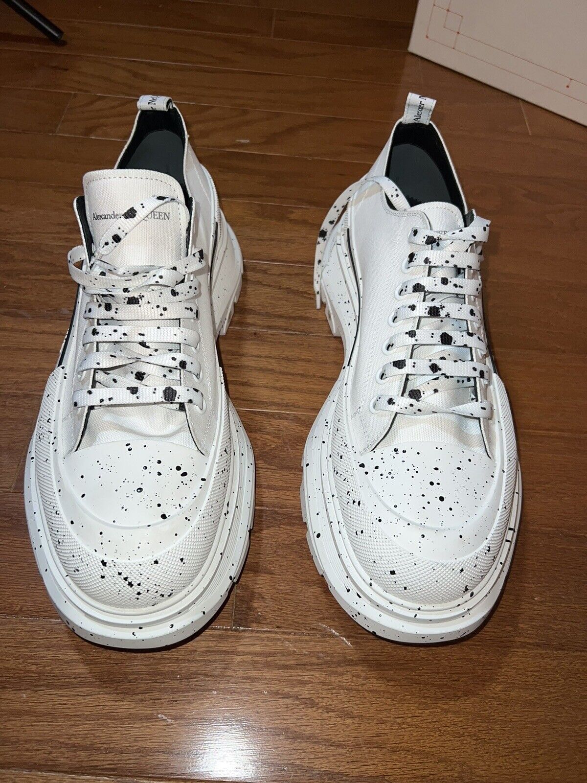 Alexander McQueen Tread Slick Speckled Sneakers  Retail $720 sz 49 US 16 5