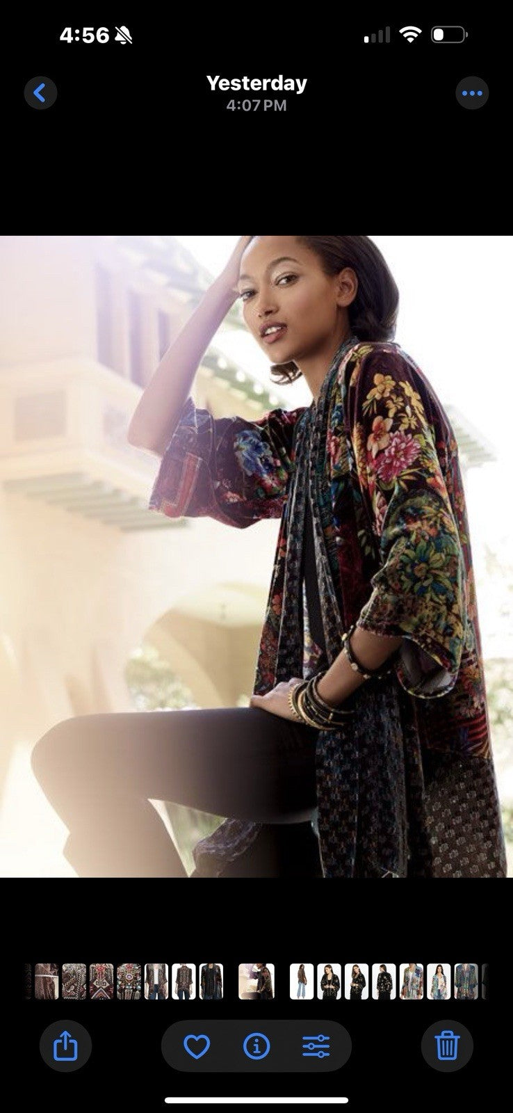 Johnny Was XXL Plus Velvet Kimono Wrap Jacket Duster Rich Colors BOHO Johnny Was