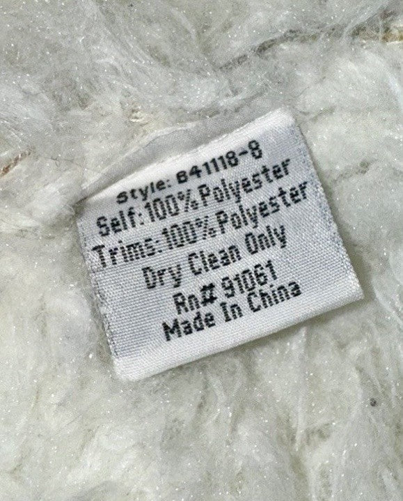 Johnny Was M Medium Sherpa Fur & Faux Suede Coat Jacket Zipper Pockets Johnny Was