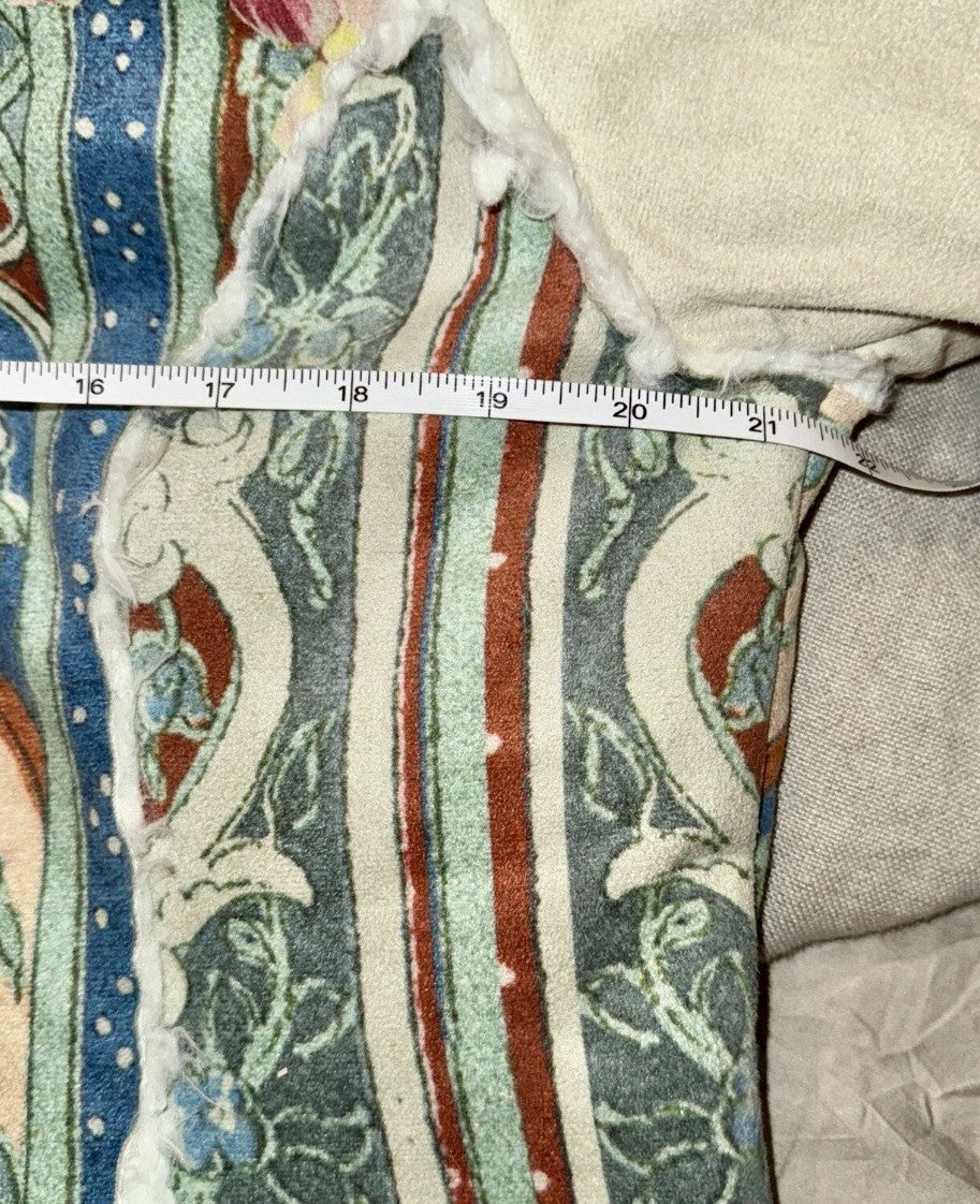 Johnny Was M Medium Sherpa Fur & Faux Suede Coat Jacket Zipper Pockets Johnny Was