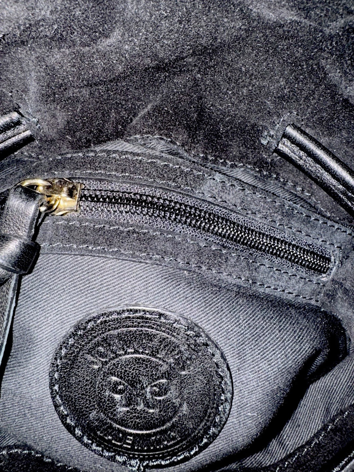 Johnny Was Black Suede Leather Crossbody Bag Purse Tote Hobo Tassels Johnny Was