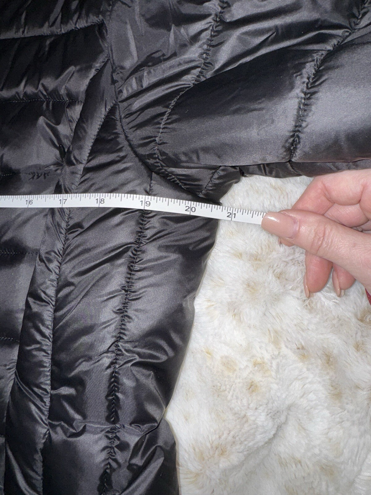 Johnny Was XL Black Puffer Coat Jacket Embroidery On Sleeves $598 Retail Johnny Was