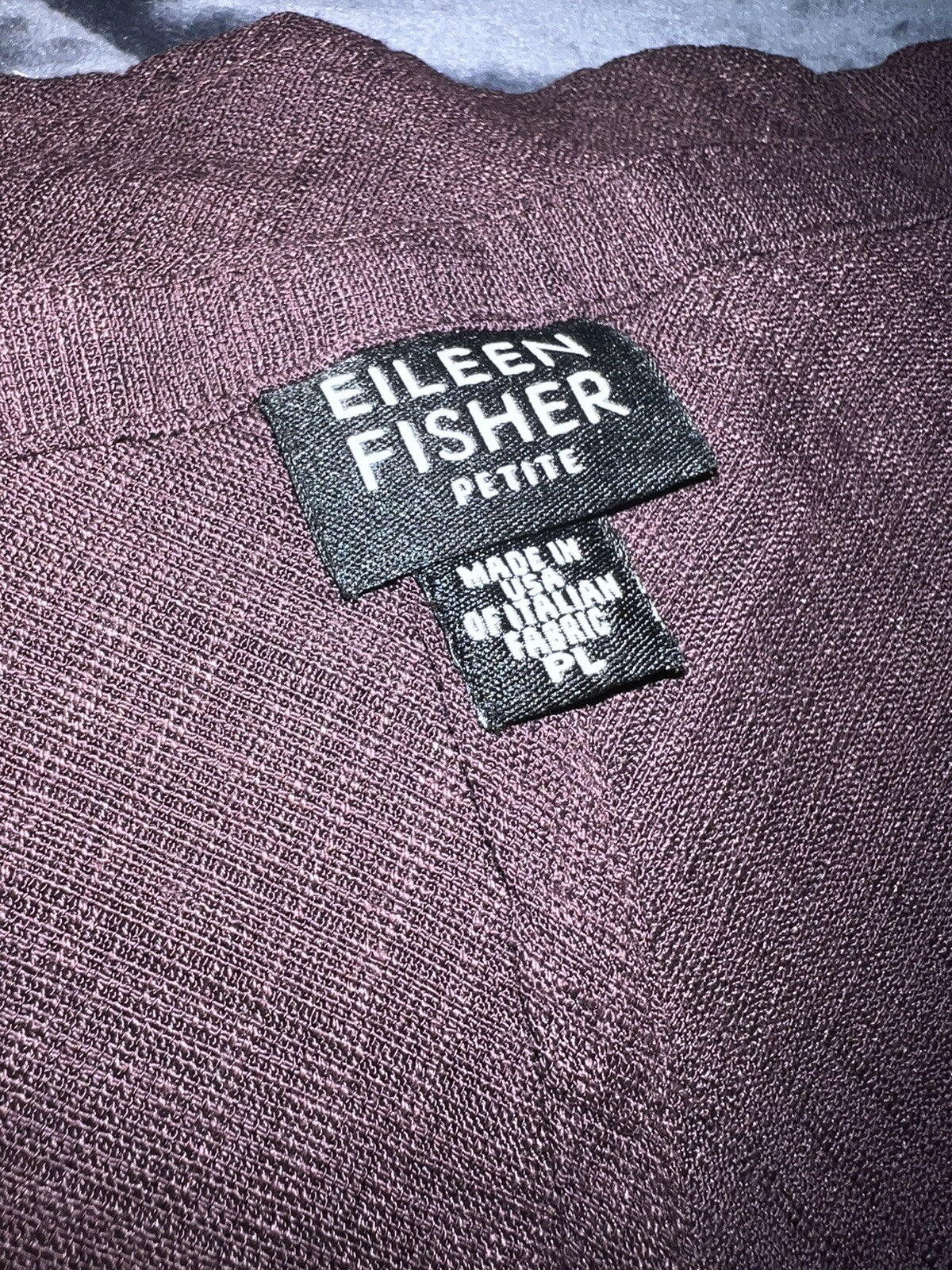 Eileen Fisher PL Petite Large Linen Chocolate Brown Midi Maxi Dress Eileen Fisher