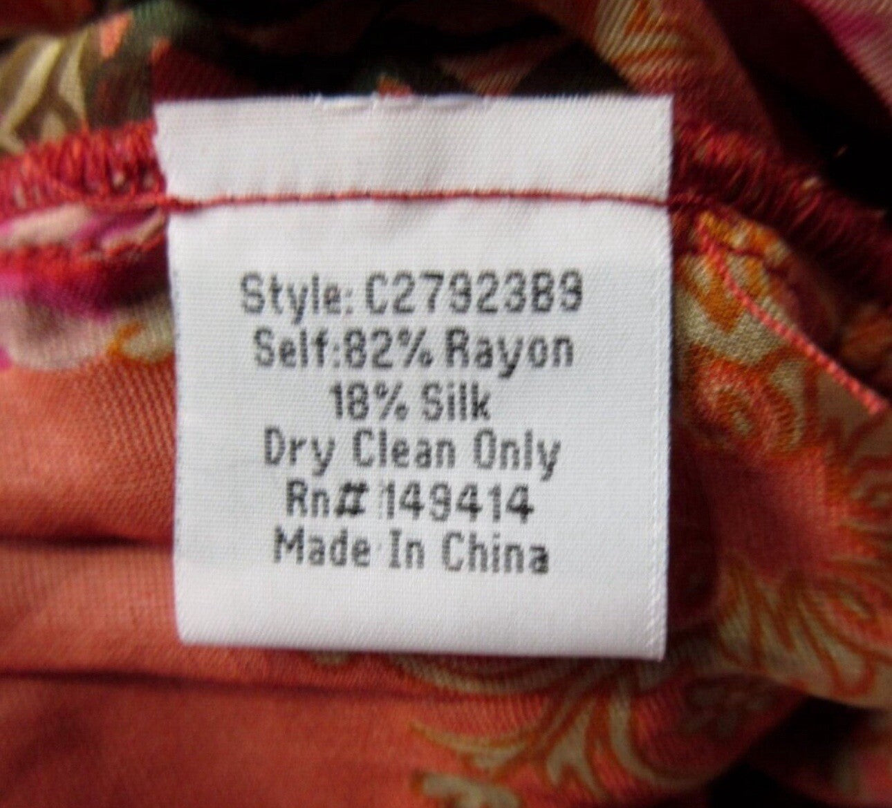 Johnny Was XL Red Burnout Velvet & Silk Tunic Top Peasant Blouse Shirt Johnny Was