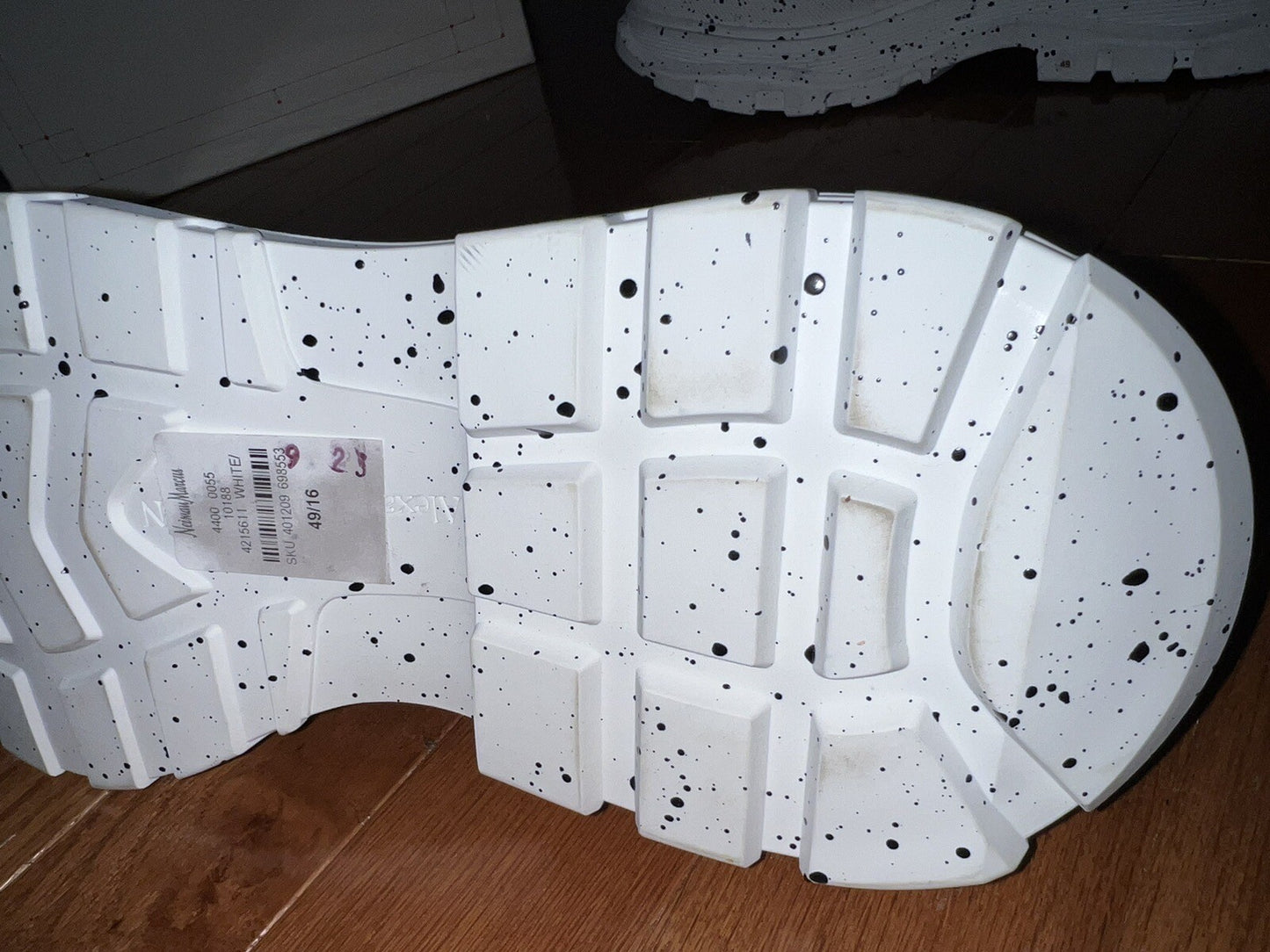 Alexander McQueen Tread Slick Speckled Sneakers  Retail $720 sz 49 US 16 5 Alexander McQueen