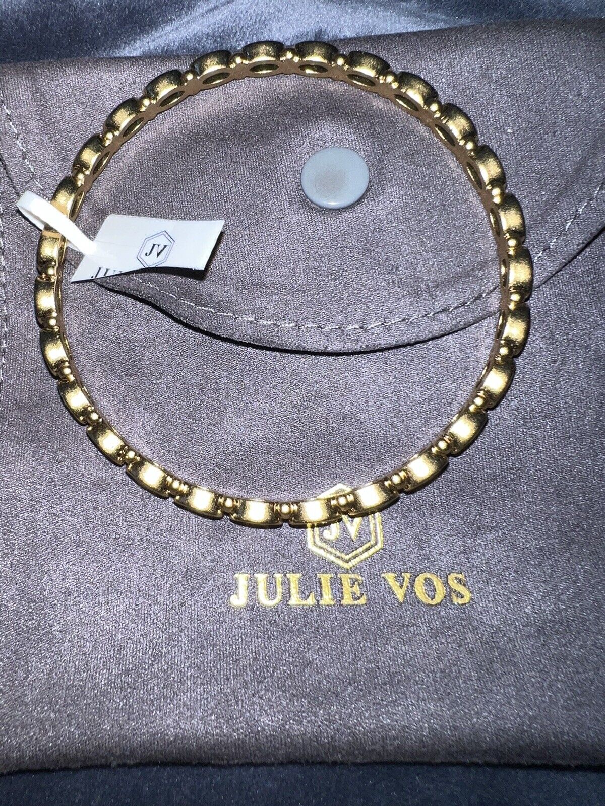 New Julie Vos Mykonos Bangle Bracelet Sz M  NWT