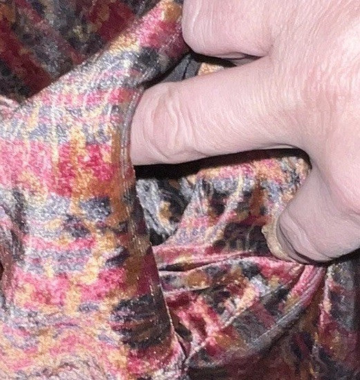 Johnny Was Black & Red Velvet Sz 3X 3XL Kimono Wrap Gorgeous Colors Johnny Was