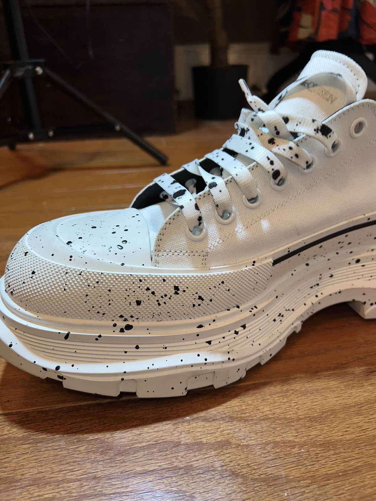 Alexander McQueen Tread Slick Speckled Sneakers  Retail $720 sz 49 US 16 5 Alexander McQueen