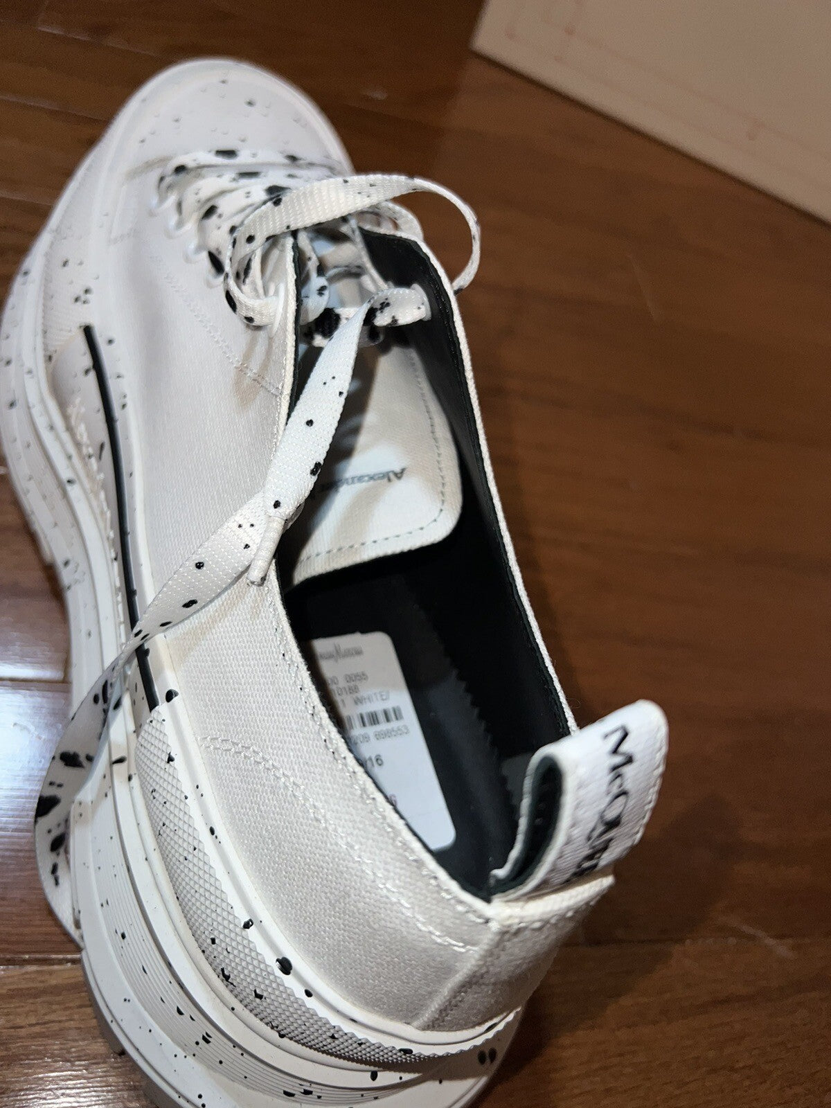 Alexander McQueen Tread Slick Speckled Sneakers  Retail $720 sz 49 US 16 4 Alexander McQueen