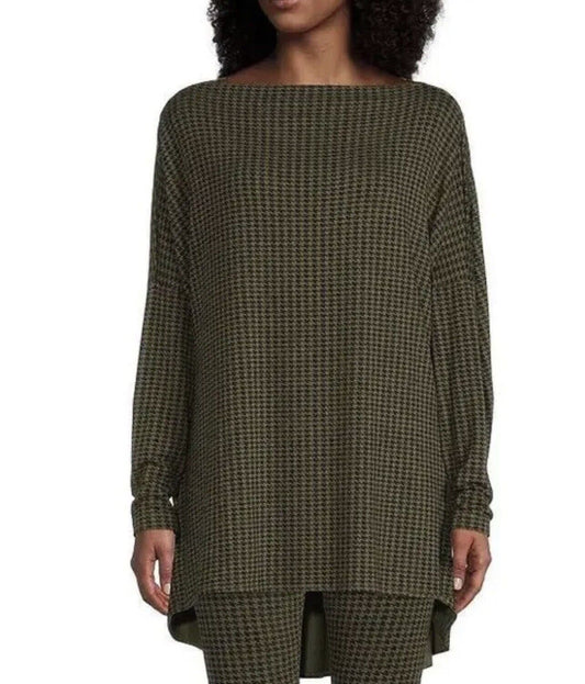 Bryn Walker Dimitri Nocola Houndstooth Tunic Sz XL  MSRp $179