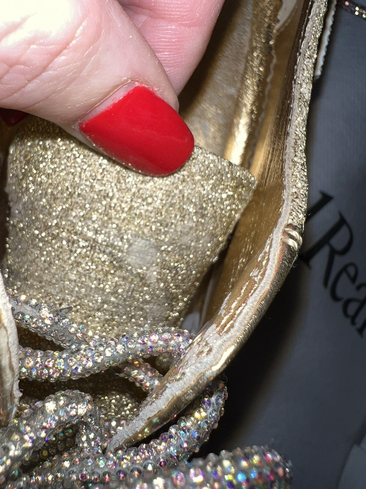 Alexander McQueen Tread Slick Gold Glitter Sneakers Retail $1180 Sz 42 US 10 Alexander McQueen